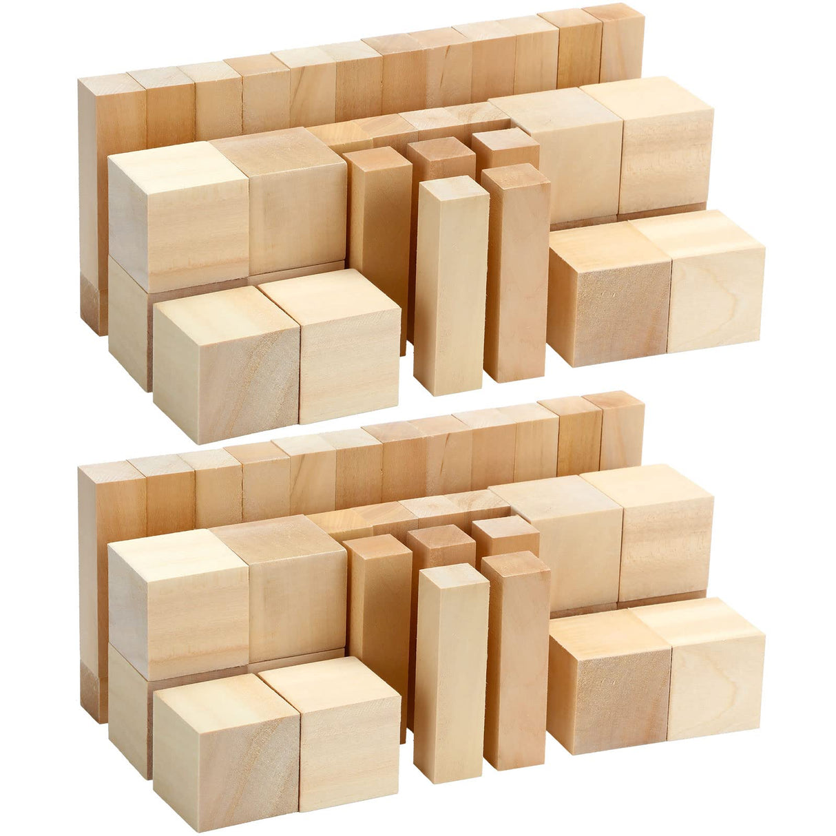 36 Pack Basswood Carving Blocks Set Unfinished Wooden Crafts Wooden Block Basswood for Wood Carving Crafts and Decoration Wood Blocks Wood Carving Weysat