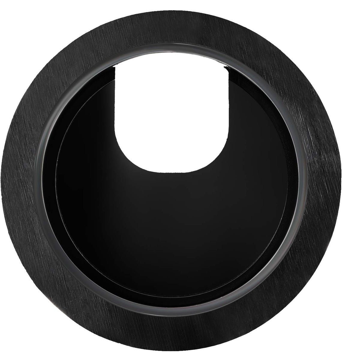 SATINIOR 10 Packs Black Desk Cable Wire Grommet Cord, PC Computer Desk Plastic Grommet Cord, Tidy Cable Hole Cover Organizers (Black, 50 mm/ 2 Inch SATINIOR