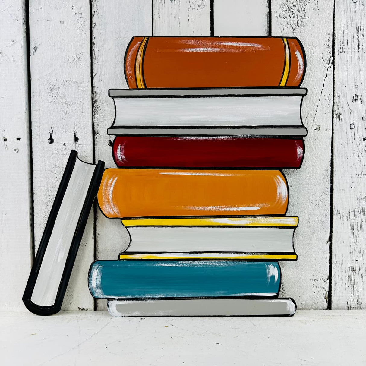 Stacked Books Shape, Unfinished Wood Craft, Build-A-Cross Build-A-Cross