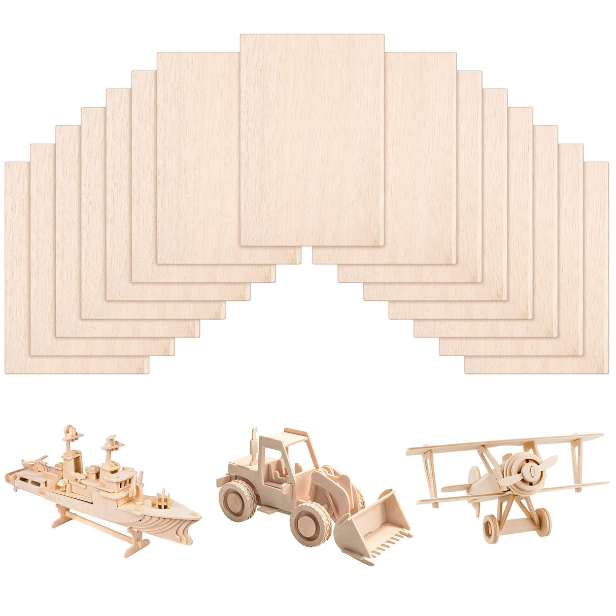 30 Pack 4 x 6 Inch Balsa Wood Sheets Thin Plywood Wood Sheets Balsa Wood Sheets for Crafts Unfinished Wood Sheets for Architectural Models Painting Qunclay
