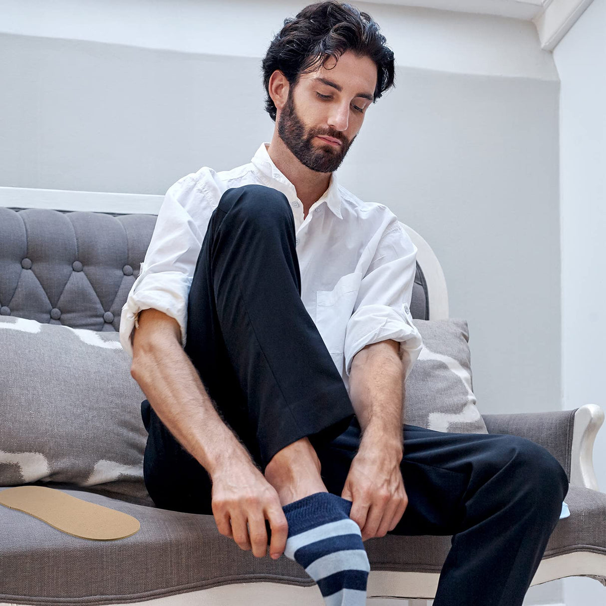 2 Pieces Short Sock Jigs MDF Sublimation Printing Sock Jig Heat Press Dye Wood Sock Jigs for Printing DIY Pattern Blank Socks Sublimation Jetec