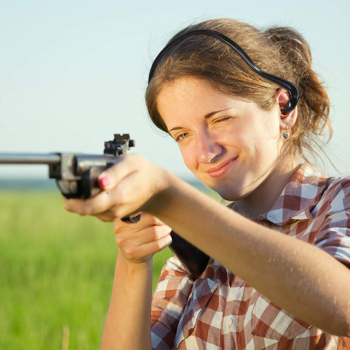 Banded Earplugs for Shooting Range Band Ear Plugs Lightweight Silicone Earplugs for Hearing Protection, Noise Reduction, Work, Construction, BBTO