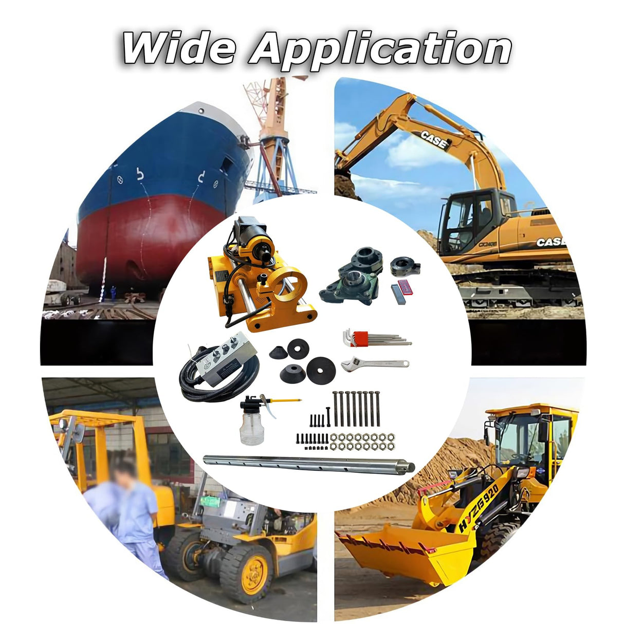 INTSUPERMAI Portable Line Boring Machine Hole Drilling Connecting Rod Boring Machine XDT40 with Handle Control for Engineering Machinery Repairing INTSUPERMAI