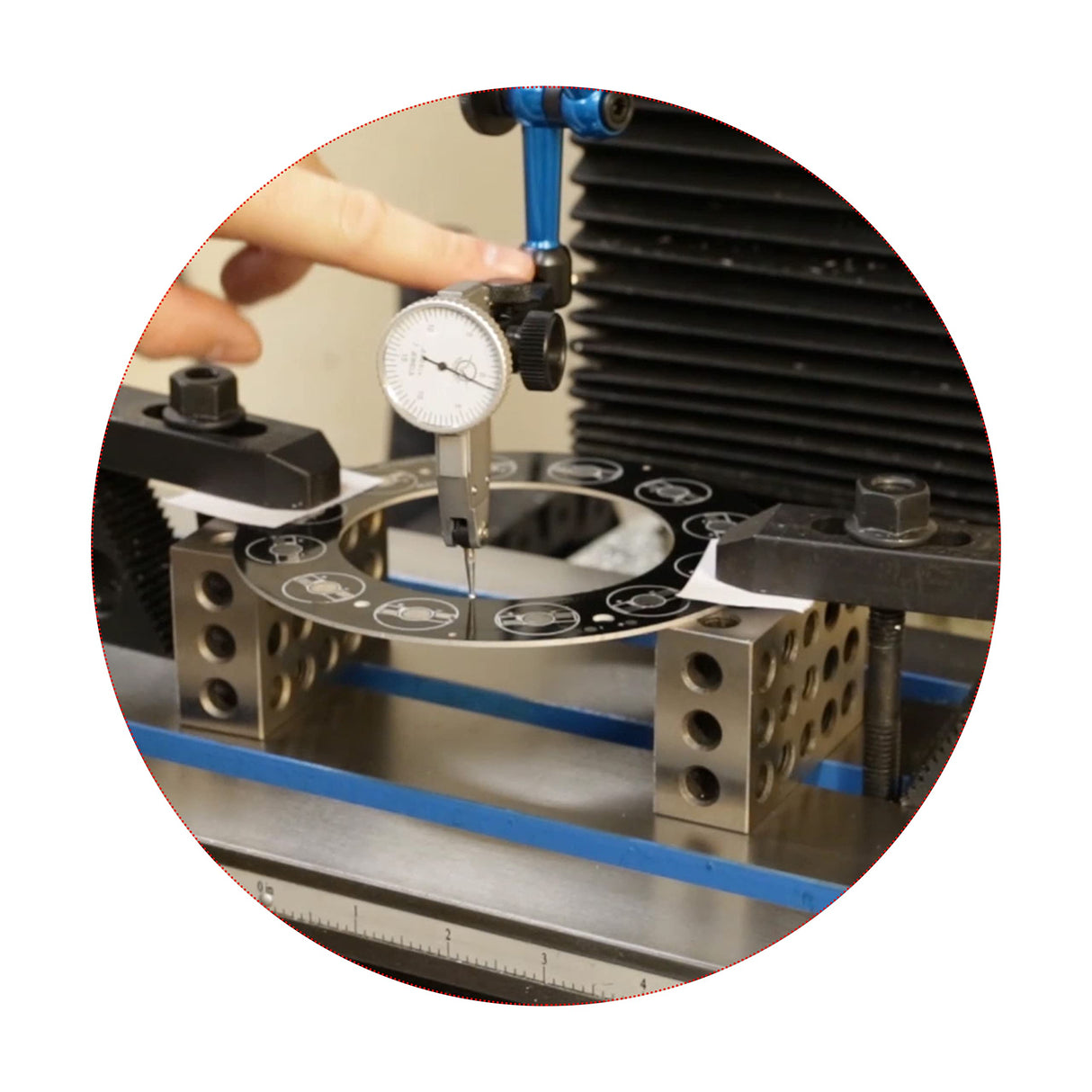 HFS (R) 1 Pair 123 Blocks 1-2-3 Ultra Precision .0002 Hardened Steel with 23 Holes HFS