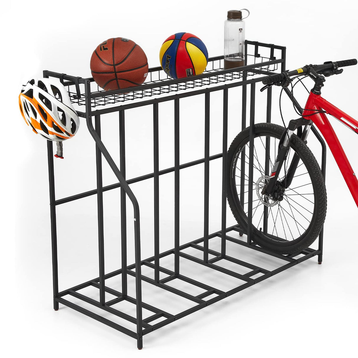 HEALTH LINE PRODUCT 4 Bike Stand Rack, Indoor Bike Storage, Bicycle Rack for Garage - Metal Stability Floor Bicycle Station for Parking HEALTH LINE PRODUCT