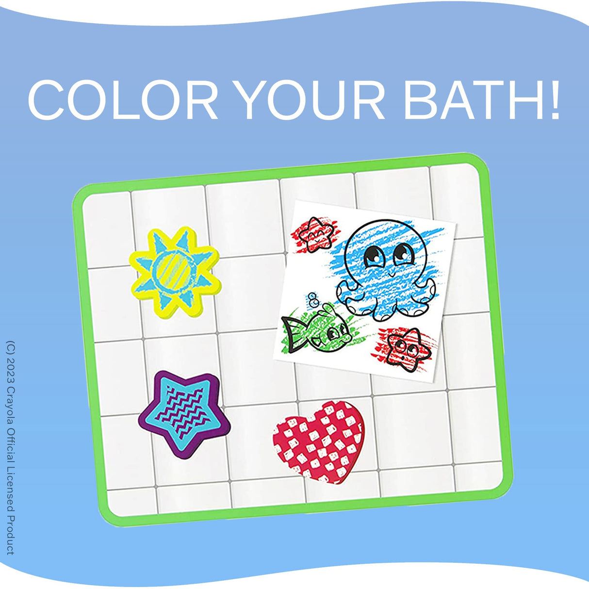 Crayola Taste Beauty My First Tub Time Art Pack, Bath-Time Toys with Red, Green, and Blue Crayons Crayola