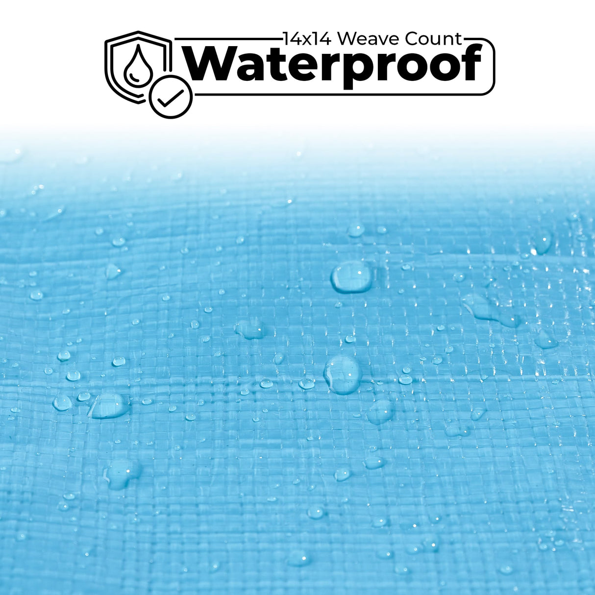 12'x20' Heavy Duty Tarp – Waterproof, 12mil Thick Tarp Cover - UV Resistant, Rip & Tear Proof with Metal Grommets – Multipurpose Use for Camping, Teal Elite