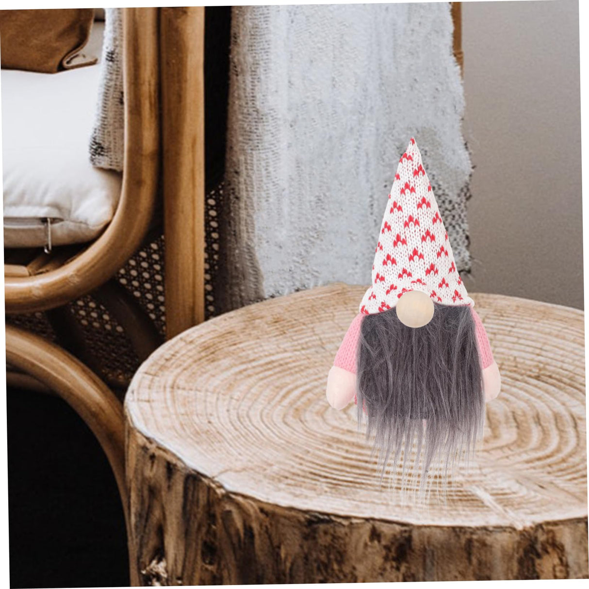 VILLCASE 1 Set Braid Suit Pre-Cut gnome Beard Gnome Doll Nose Arts and Crafts kit fursuits DIY gnome kit Mini Unfinished Wooden Balls mrs Cute Beards VILLCASE