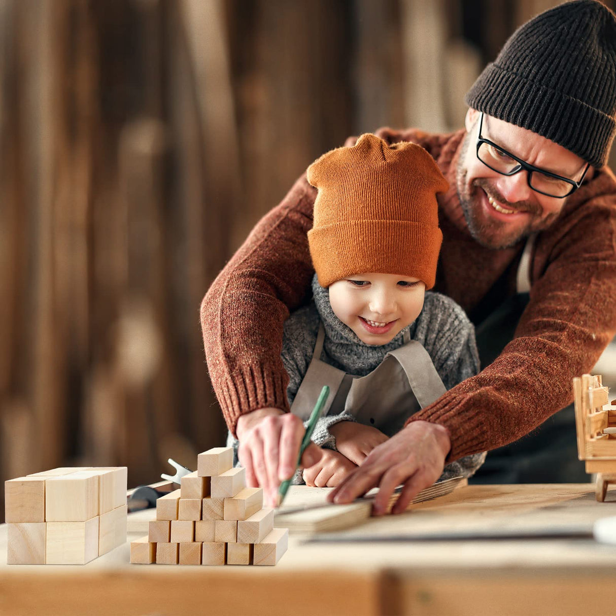 36 Pack Basswood Carving Blocks Set Unfinished Wooden Crafts Wooden Block Basswood for Wood Carving Crafts and Decoration Wood Blocks Wood Carving Weysat