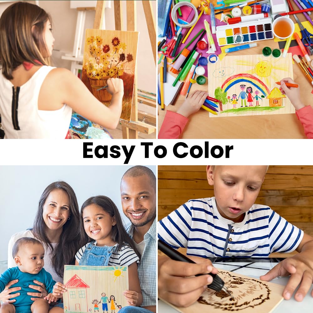 DIYDEC 12 Pack Basswood Sheets 12x 12 x 1/10 Inch Thin Plywood Wood Sheets Unfinished Wood Squares Boards Balsa Wood Sheets for Crafts Architectural DIYDEC