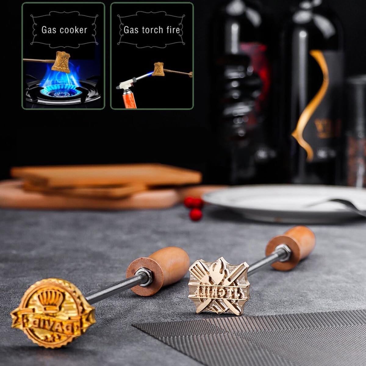 Customisable BBQ Branding Iron for Steaks and Meat TPFOON