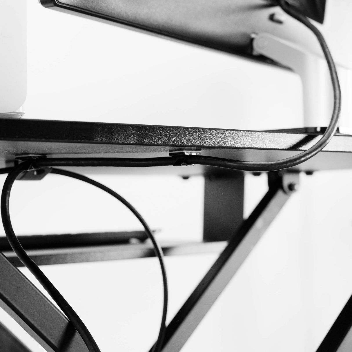 VIVO Height Adjustable 32 inch Stand Up Desk Converter, Quick Sit to Stand Tabletop Dual Monitor Riser Workstation, Black, DESK-V000S VIVO