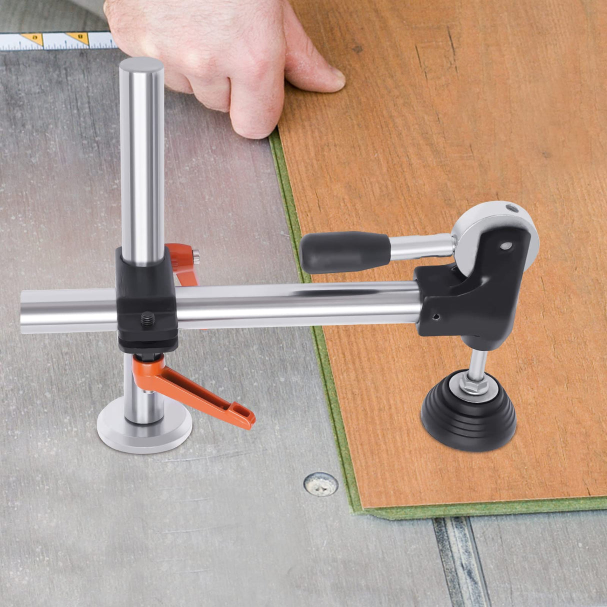 Table Saw Presser, Woodworking Manual Clamp Precision Sliding Table Panel Saw Eccentric Press Manual Clamp Metalworking Tool for Woodworking YIYIBYUS