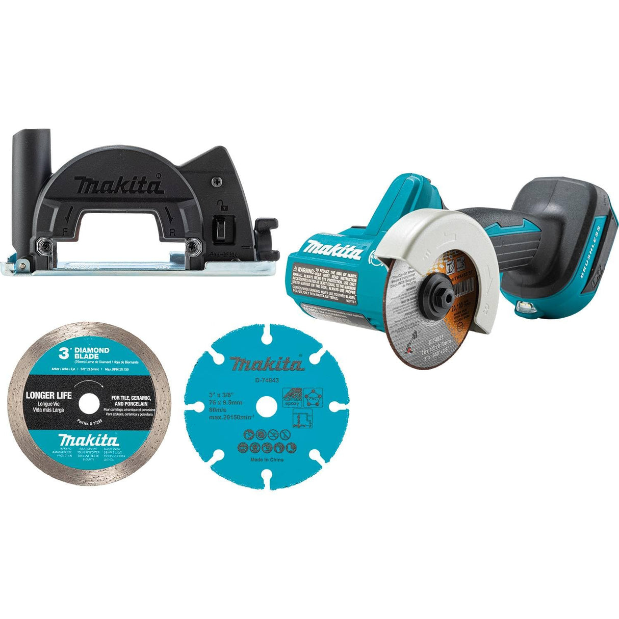 Makita XCM01Z 18V LXT® Lithium-Ion Brushless Cordless 3" Cut-Off Tool, Tool Only Makita