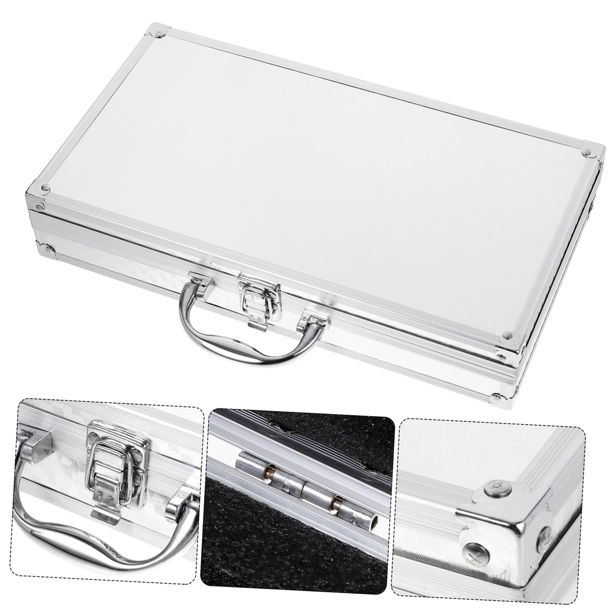 Vaguelly Box suitcase tool chest briefcases for men aluminum alloy briefcase metal case aluminum locking briefcase tool case for men small briefcase Vaguelly