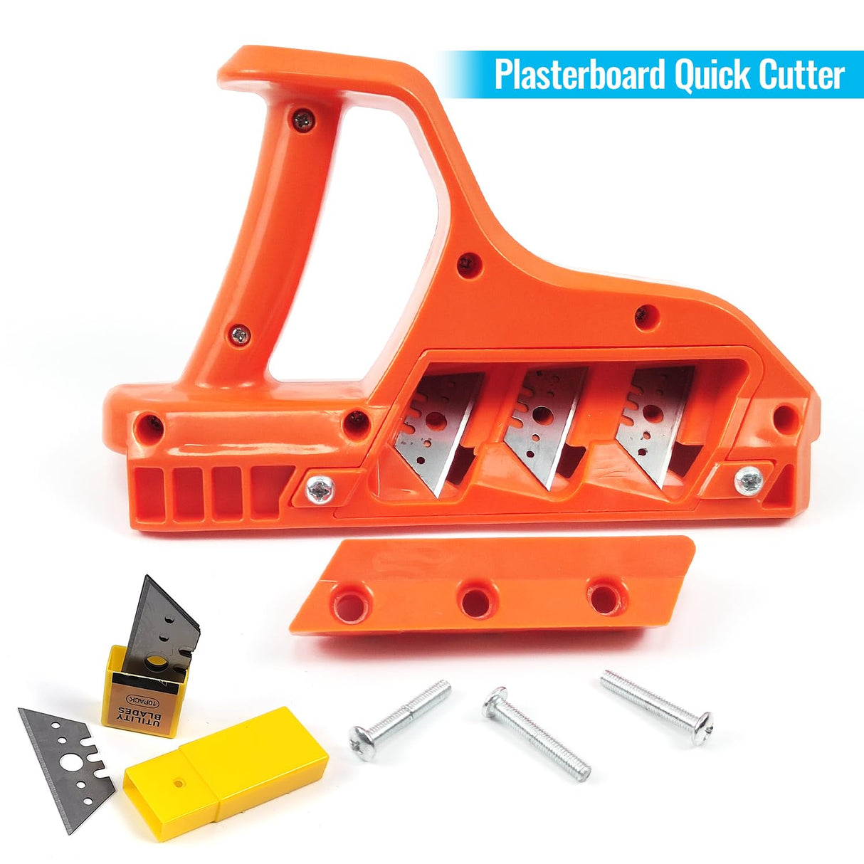 JEEJINYAN 45+60 Degree Woodworking Gypsum Board Planer Tool, Gypsum Board Hand Plane with Blades, Hand Plane Gypsum Board Cutting Tool for Cutting JEEJINYAN