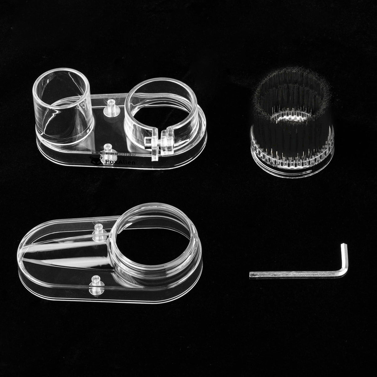 FoxAlien 42mm Diameter Dust Shoe for Mastuer Pro, Masuter 4040 CNC Router Machine with 42mm Spindle Motor, Hose Diameter 38mm FoxAlien