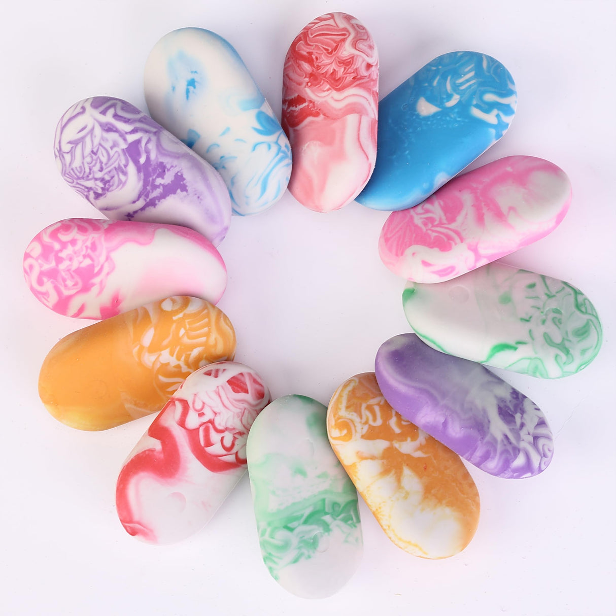 Mr. Pen- Erasers, 12 Pack, Marble Pencil Eraser, Erasers for Pencils, Mr Pen Erasers, Erasers for School, Large Eraser, Erasers for School, Rubber Mr. Pen