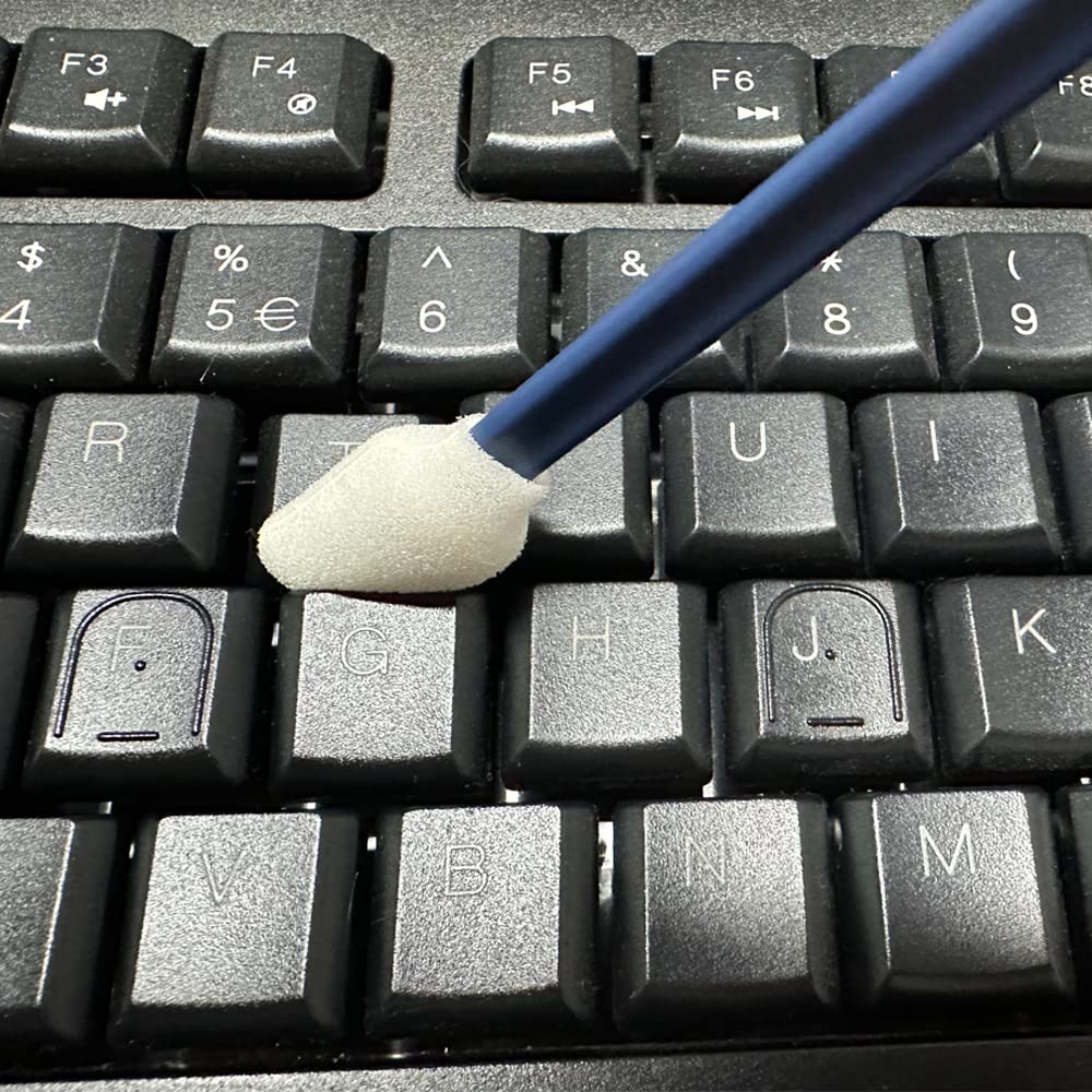 Wellgler's 200pcs 5.11" Foam Swabs, Square Rectangle Cleaning Swab,for Solvent Format Inkjet Printer Roland Optical Equipment(Dark Blue) wellgler