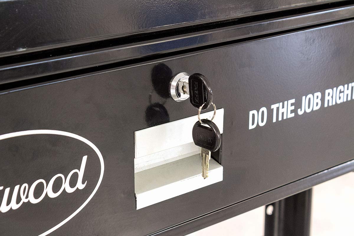 Eastwood Work Bench Tear Down Table | 1000 lbs Capacity Heavy Duty Automotive Work Table | Workbench for Garage with Four 4" Swivel Casters | 2 Eastwood