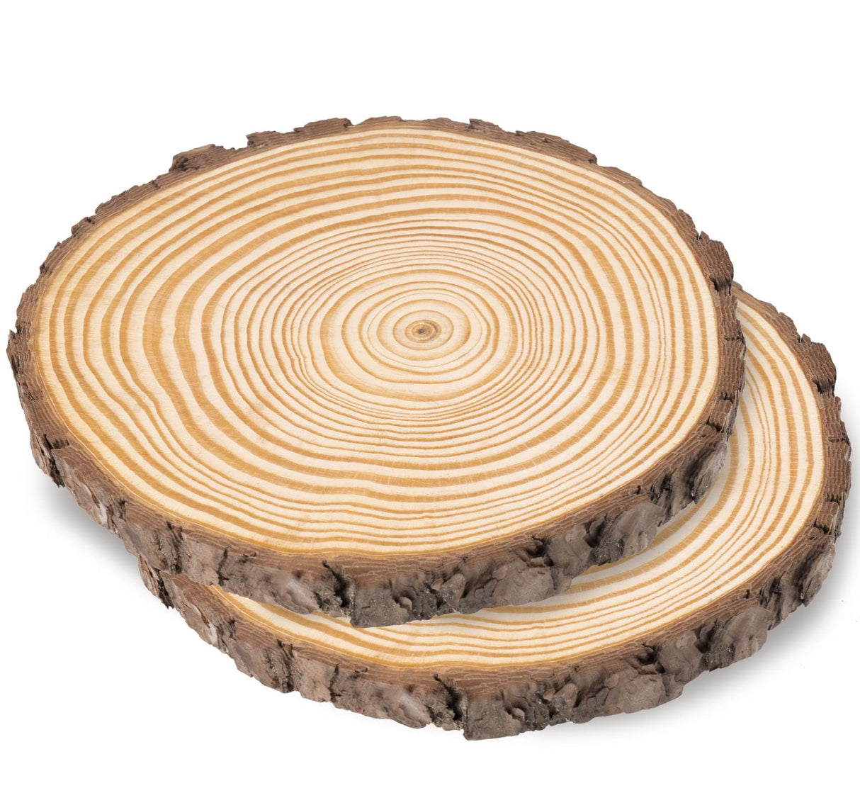 Lemonfilter Natural Wood Slices Craft Wood Kit Wooden Circles Unfinished Log Wooden Rounds for Arts Crafts Wedding Christmas DIY Projects (20-22CM) Lemonfilter