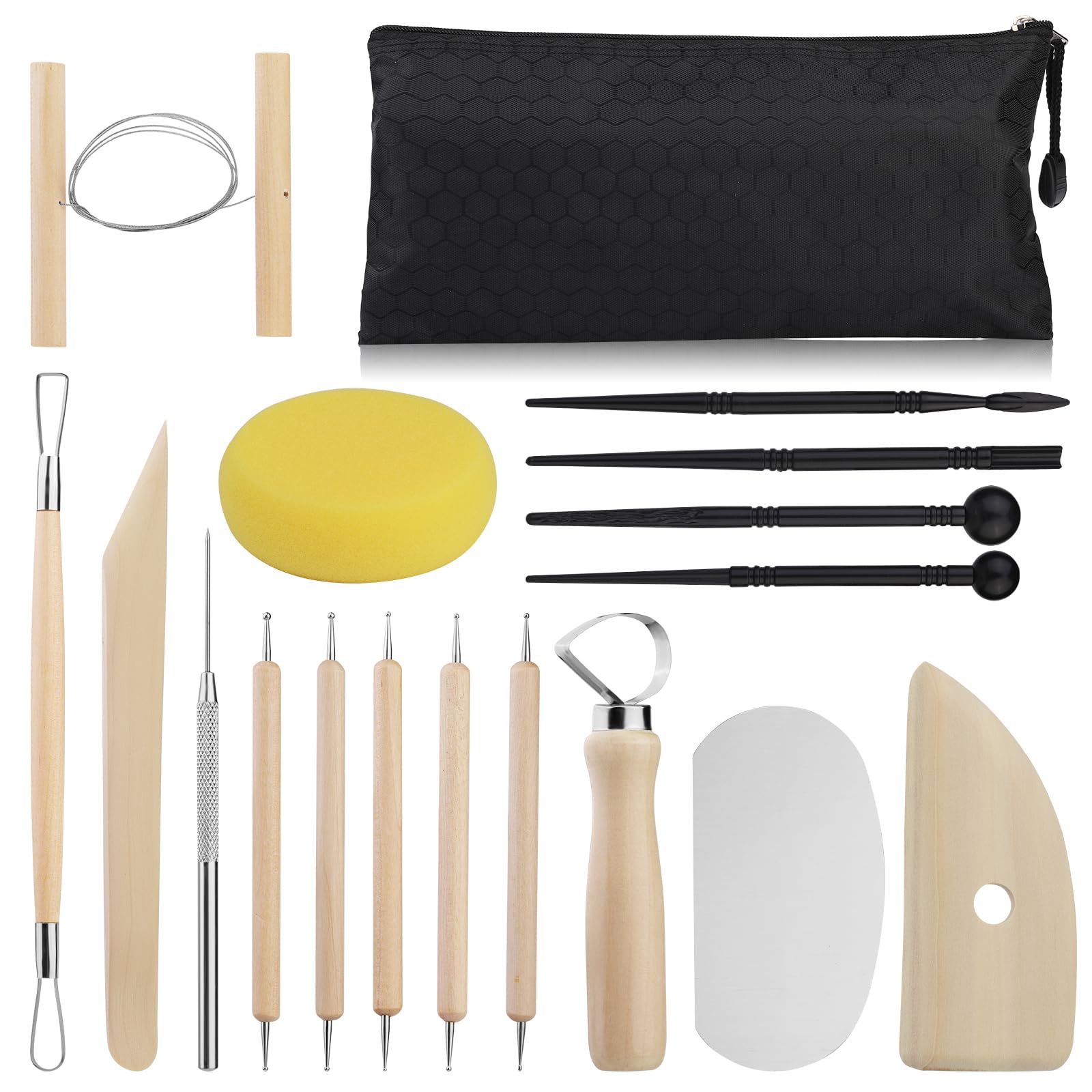 8 Pieces Plastic Clay Modeling Tools Set Ceramic Tool Kit for