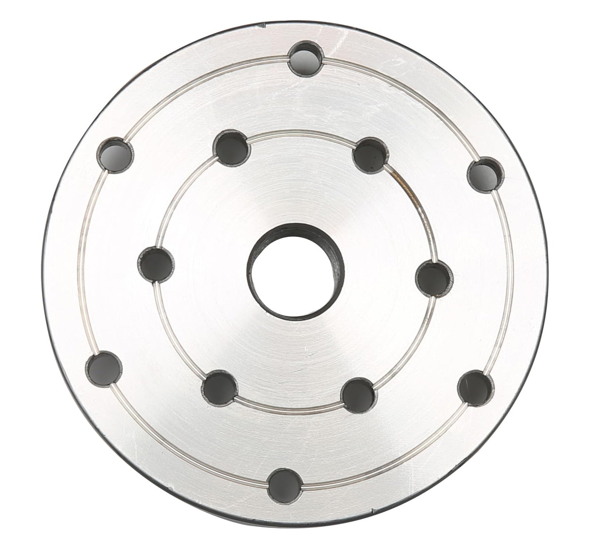 VINWOX 4" Wood Lathe Steel Faceplate, 3/4”x16TPI Spindle Thread Woodworking Machine Chuck Face Plate VINWOX