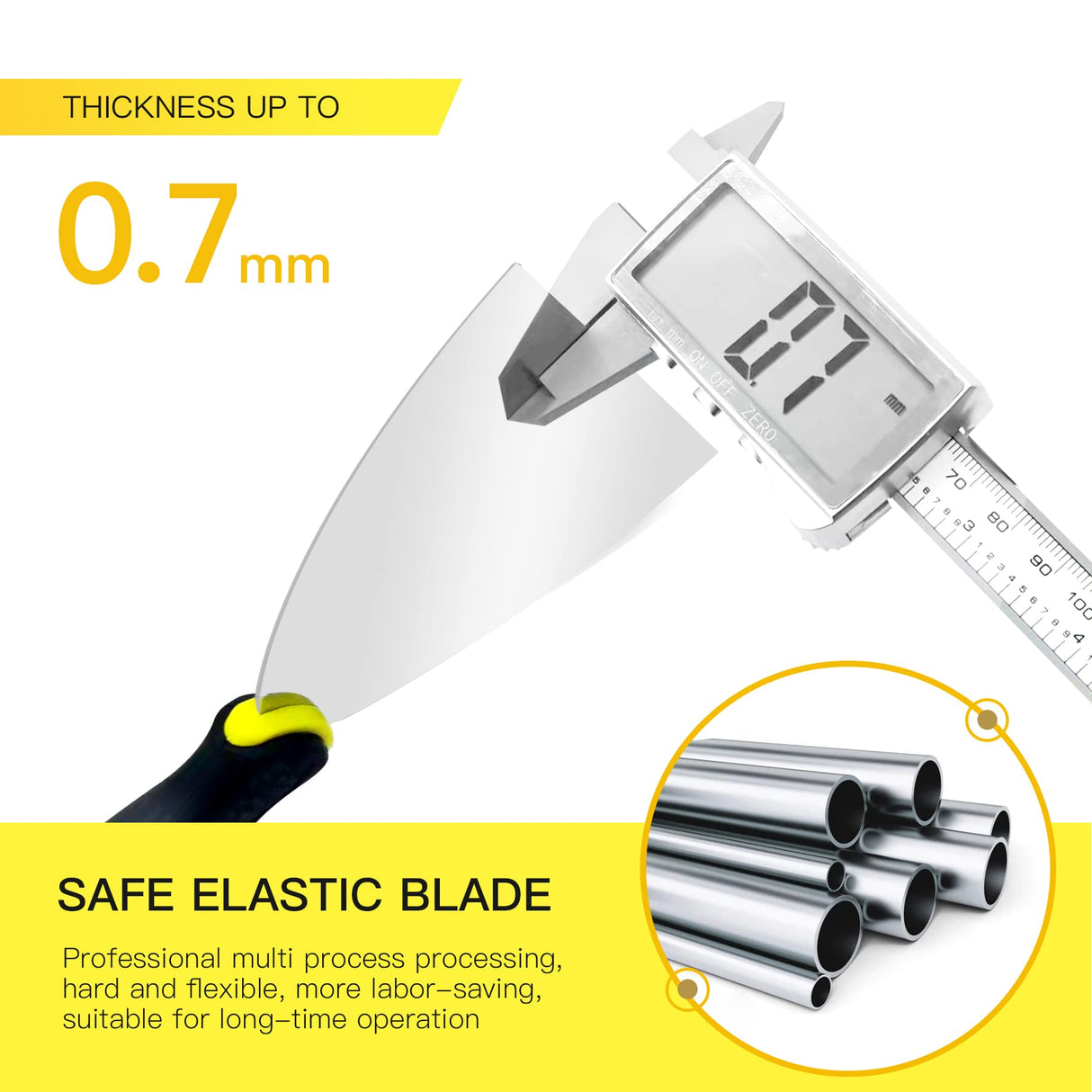 Putty Knife Scrapers, 1.5 Inch Spackle Knife, Metal Scraper Tool for Drywall Finishing, Plaster Scraping, Decals, and Wallpaper DEKEones