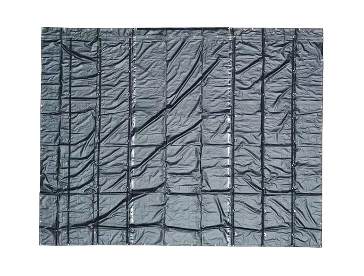 Mytee Products 12'x20' Heavy Duty Smoke Tarp for Flatbed Truck - 18 Ounce Vinyl - Load Covering Tarp Protects Your Cargo from Exhaust Smoke & Dirt - Mytee Products