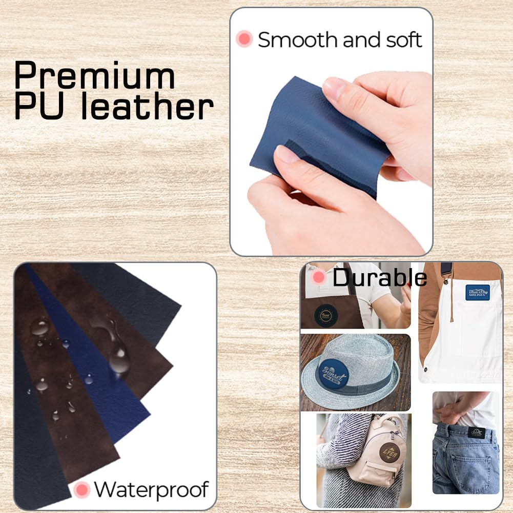 1pc 12" X 24"inch,Thick is 0.9MM Laserable Leatherette Sheet Patch with Adhesive,Custom Laser Engraving,UV Printing,Emboss,Deboss, Craft Supplies and Bestlabel