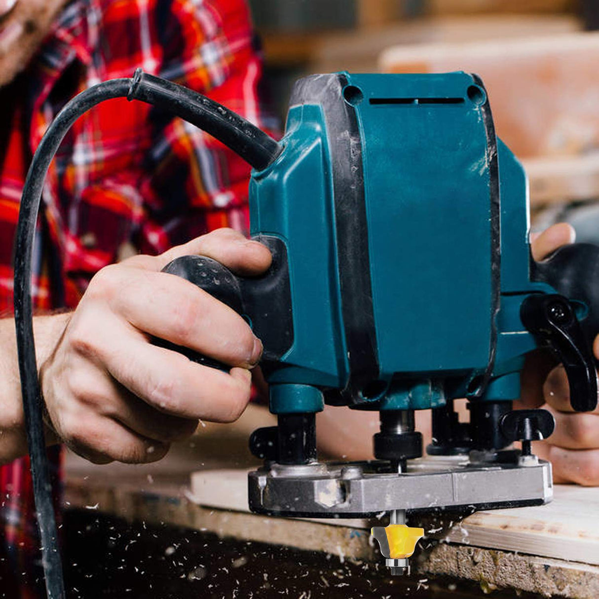 KOWOOD Router Bits Set of 15 Pieces 1/4 Inch Woodwork Tools for Beginners KOWOOD