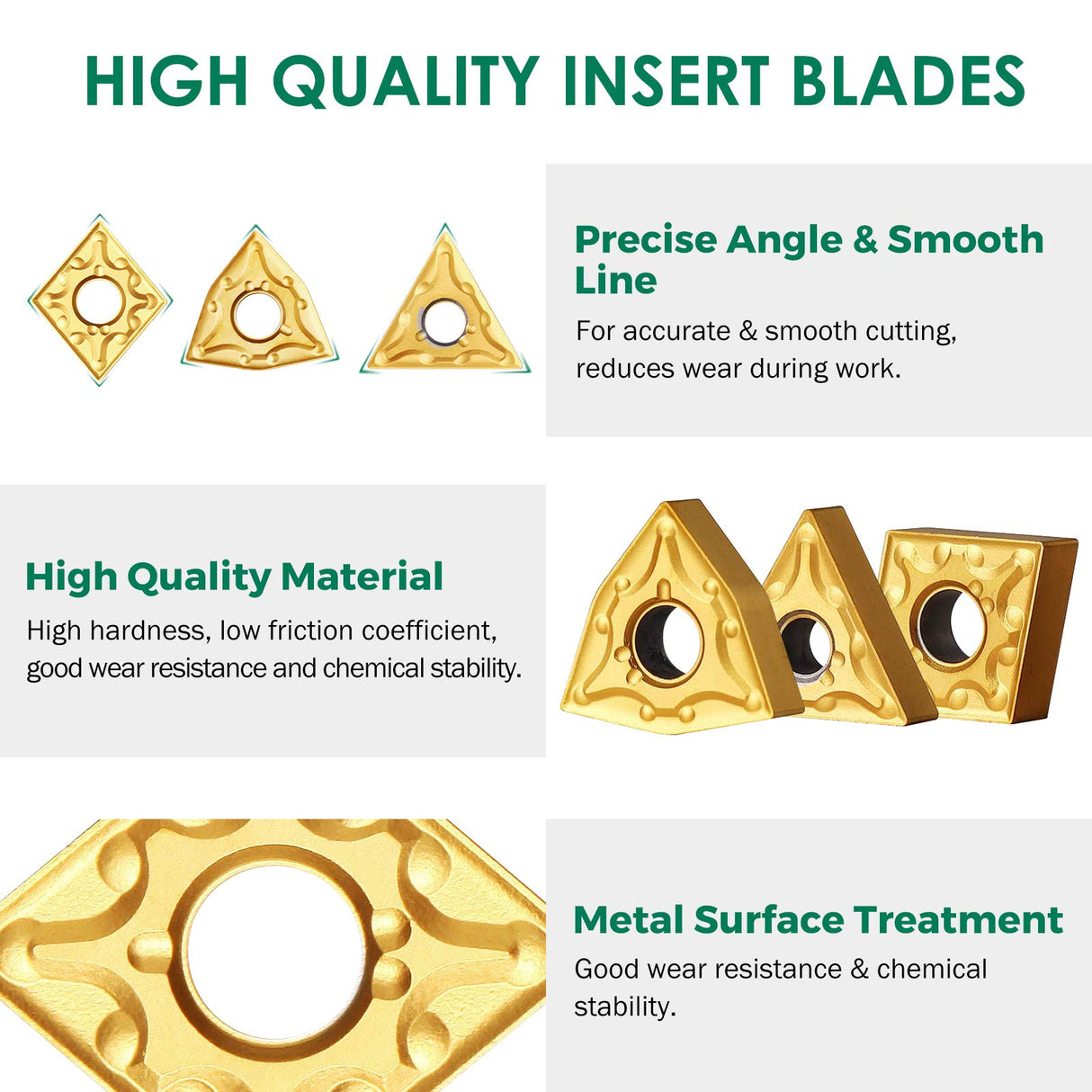 BEAMNOVA 3PCS 5/8" CNC Metal Indexable Lathe Tools Sets Holder MTJNR1616H16, MWLNR1616H08, MCLNR1616H12 Blades WNMG431, CNMG431, TNMG331 BEAMNOVA