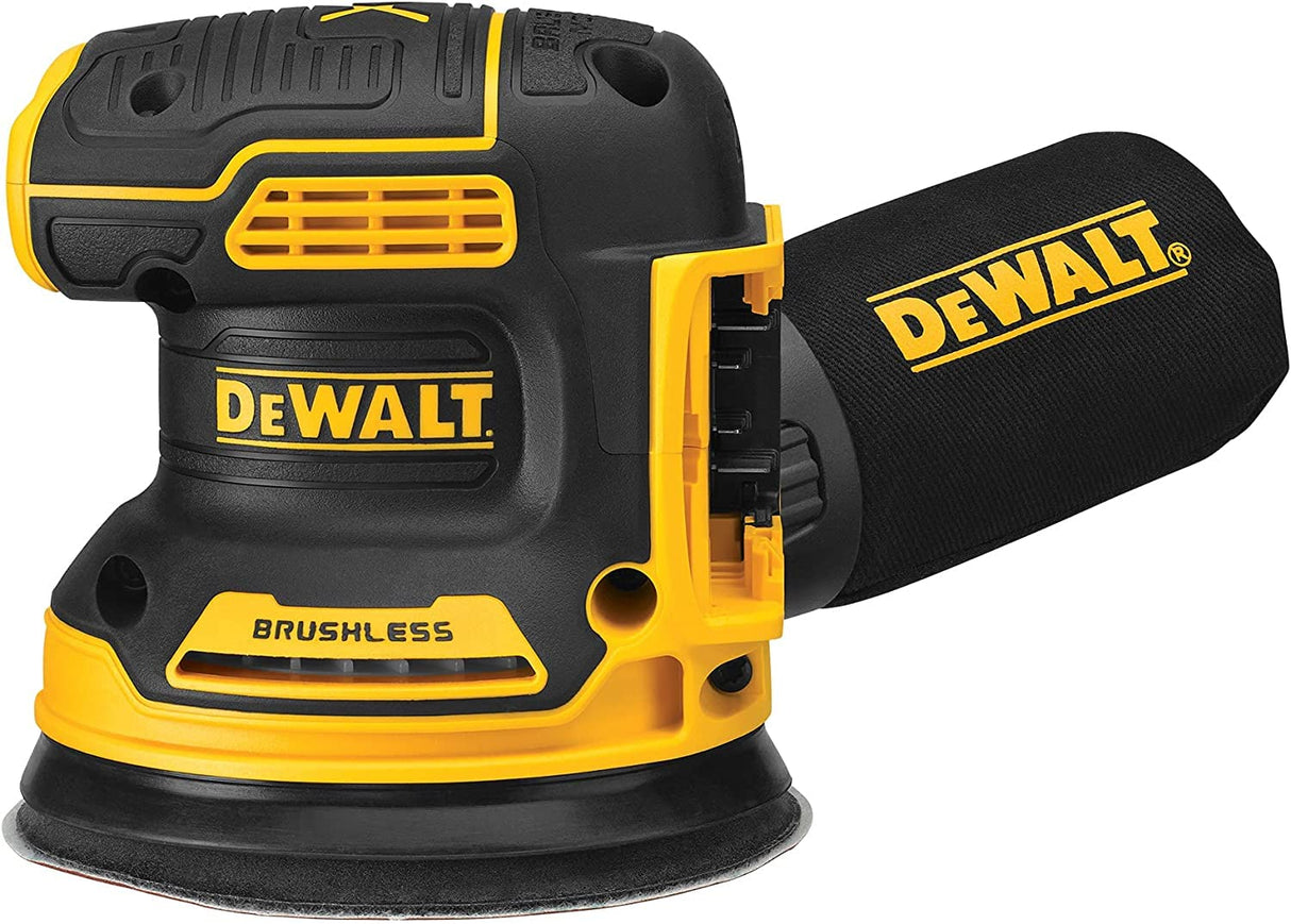 DEWALT 20V MAX Orbital Sander, 12,000 OPM, Brushless Motor for Extra Long Run Time, Bare Tool Only (DCW210B) DEWALT