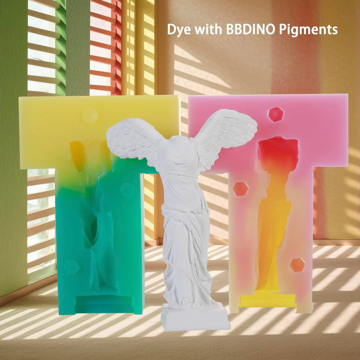 BBDINO Silicone Mold Making Kit 20A Silicone for Mold Making 1 Gallon/10 lbs/160 Oz, Silicone Mold Making Clear Translucent, 1:1 by Volume, Liquid BBDINO