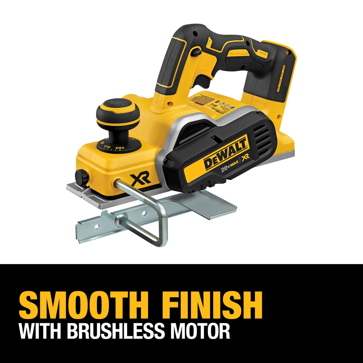 DEWALT 20V MAX Planer, 30,000 Cuts Per Minute, 2 mm Cut Depth, Brushless Motor, Bare Tool Only (DCP580B) DEWALT