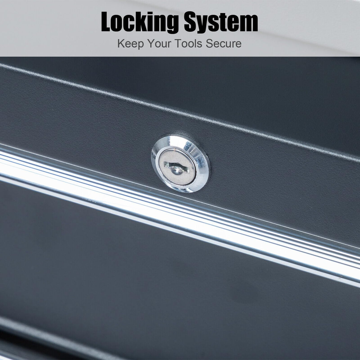 Winado 4-Drawer Tool Chest with Wheels & Lock & Key, Heavy Duty Cart Rolling Tool Box on Wheels, Metal Storage Cabinet, Rolling Tool Cart with Winado