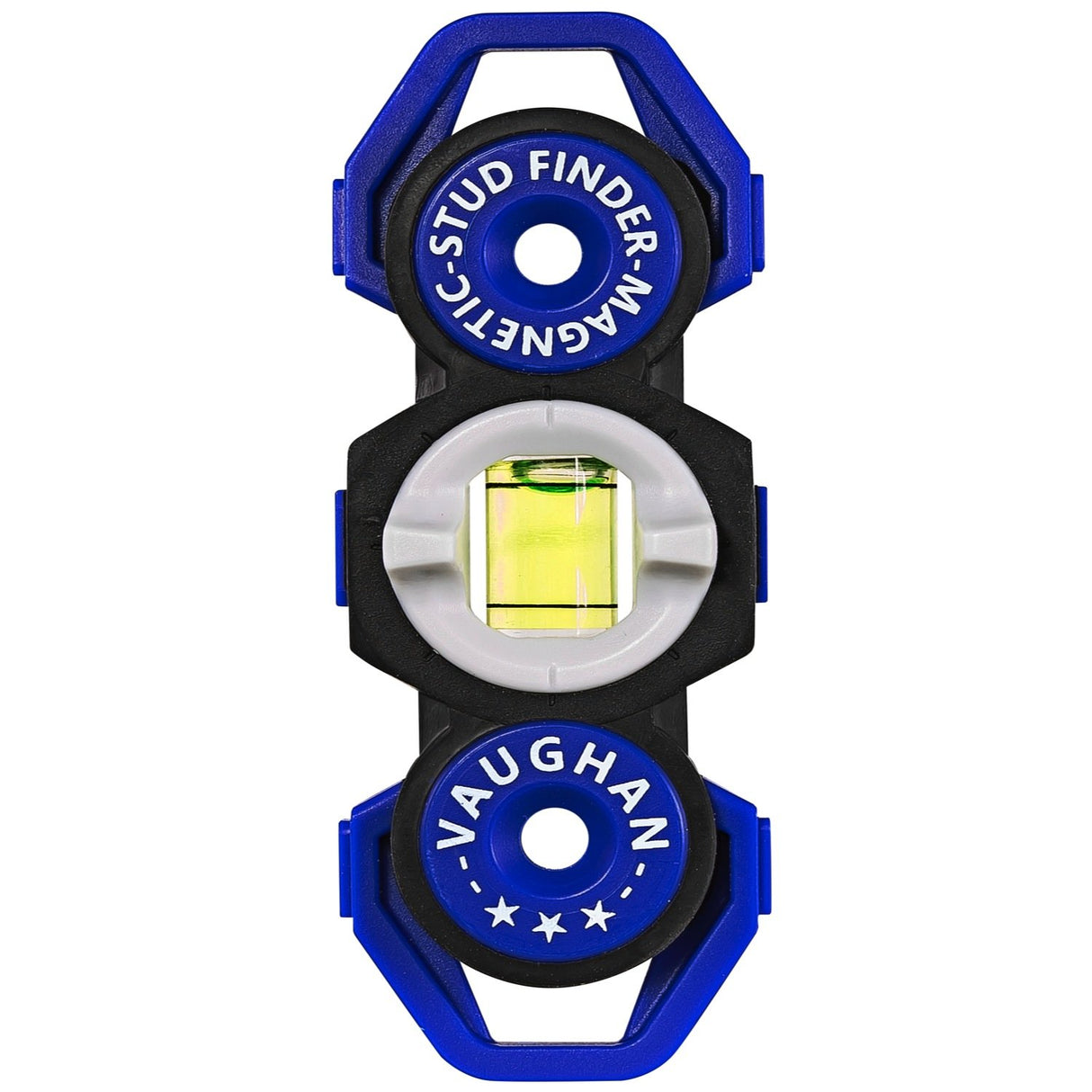 Vaughan Magnetic Stud Finder Leveler, Locate Screws, Nails, Metal Studs with Magnet, Level Tool, Drywall, Plaster, Blue - 050044 Small Vaughan