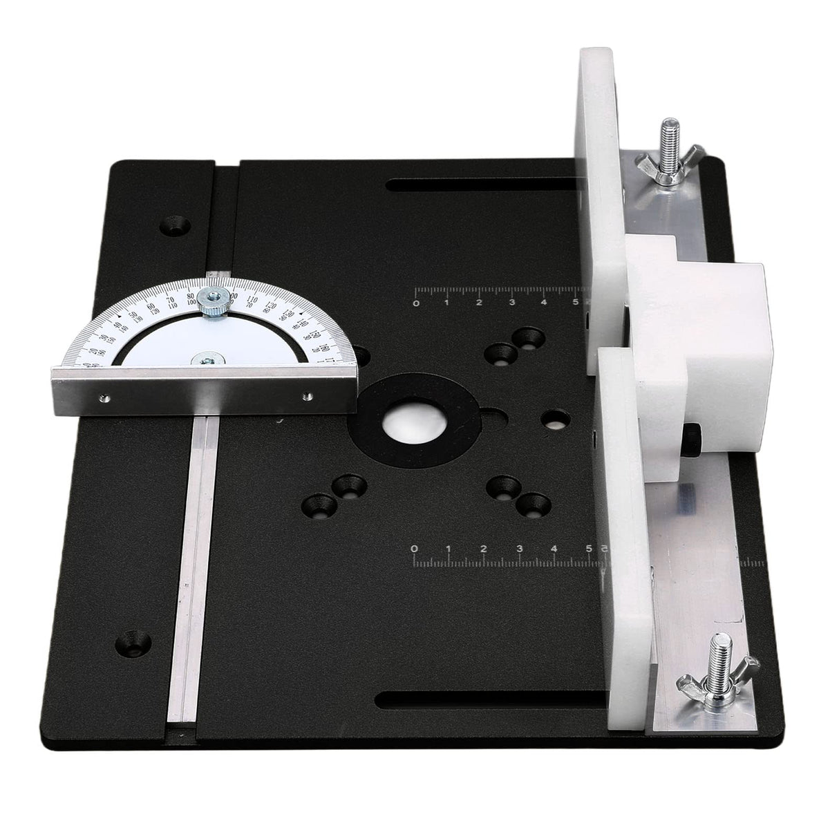 Router Lift Metal Router Lift System Kit, Router Lift System Full Installation Set,Aluminum Woodworking Insert Base Plate,Router Table Insert Plate JUOPZKENN