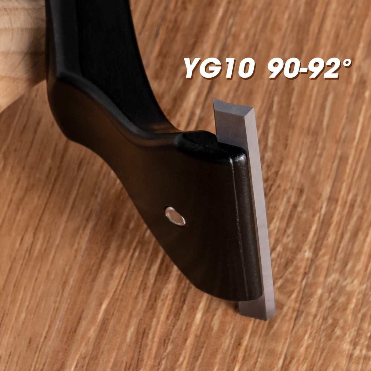 Premium Ergonomic Scraper – 2.5-inch YG10 Carbide Blade – Comfortable Beech Wood Handle – Multi-Surface Use – Professional Quality Tool for Paint, Hazztoll