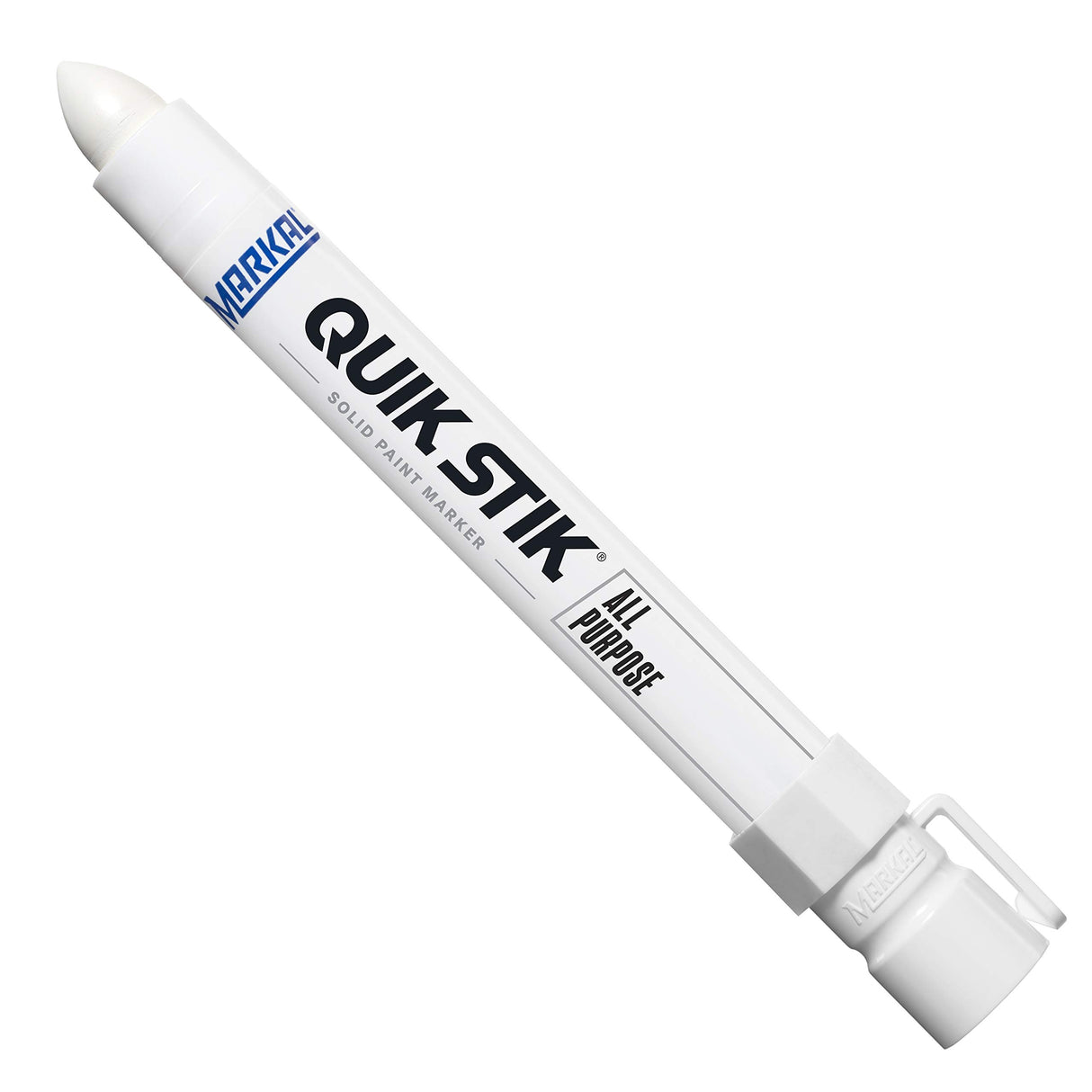Markal 61051 Quik Stik Twist Long-Lasting Solid Paint Marker, White (Pack of 12) Markal