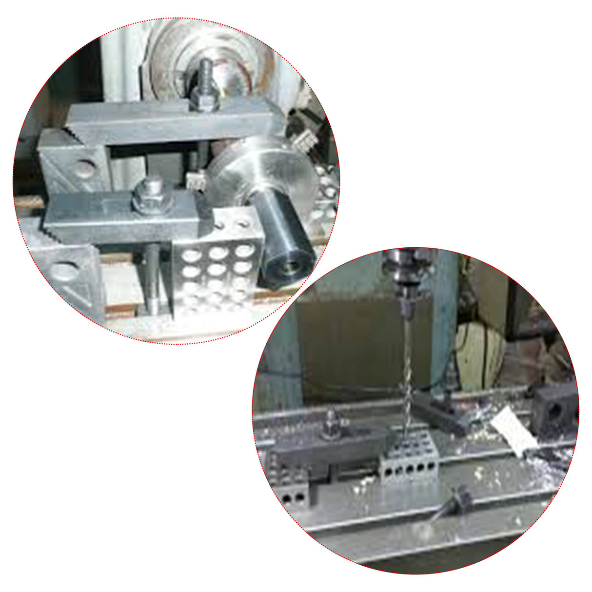 HFS (R) 1 Pair 123 Blocks 1-2-3 Ultra Precision .0002 Hardened Steel with 23 Holes HFS