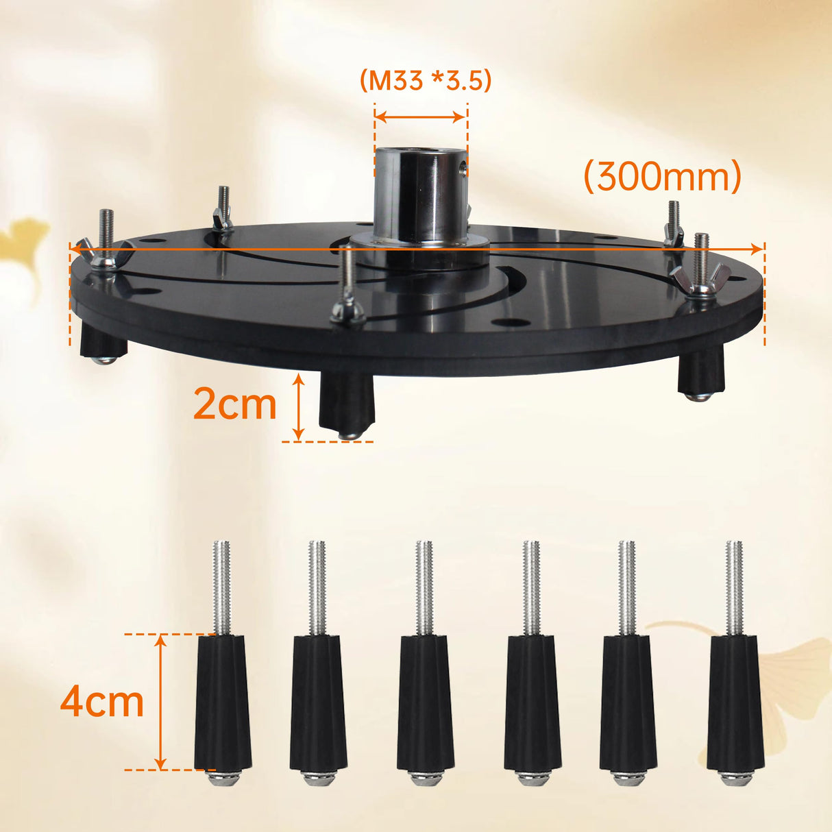 CNCTOPBAOS 12" 12 Inch Woodworking Lathe Chuck Self-Centering Centrifugal,300mm M33*3.5 Thread Longworth Chuck,Aluminum Alloy Wood Rotary Lathe Chuck CNCTOPBAOS