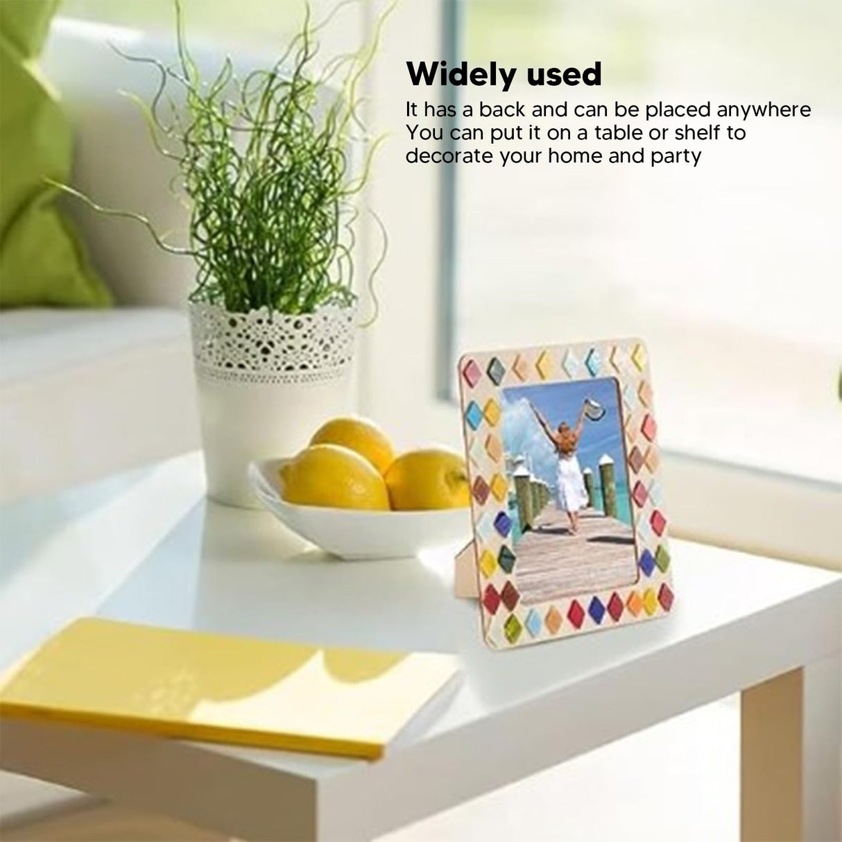 DIY Picture Frame Making Kit, 3 Sets DIY Unfinished Wooden Art Kit Arts Supplies Girls Boys Party Games Favors AUNMAS