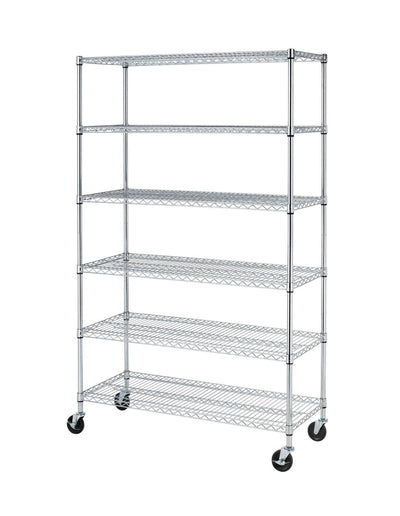 BestOffice 18x48x72 Storage Shelves Commercial Heavy Duty Metal Shelves Garage Organizer Wire Rack Shelving Storage Unit Shelf Adjustable Utility