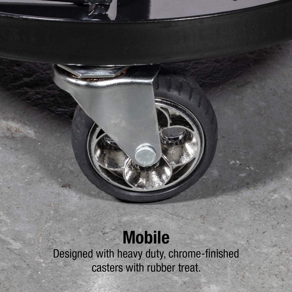 Sunex Tools 8514 300-Pound Capacity Telescoping Tractor Seat with Parts Tray and 3.5-Inch Heavy Duty Casters Sunex Tools