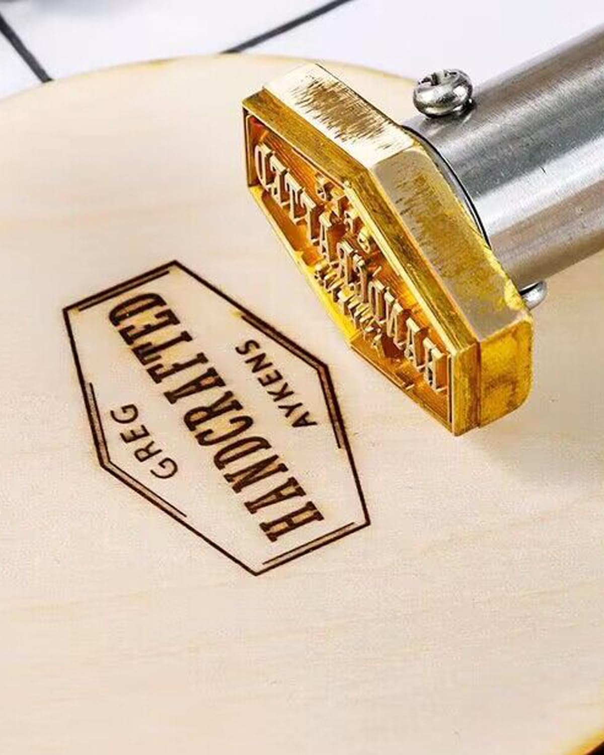 Custom Electric Branding Iron for Wood, Leather, and Food - Personalised 2.5"x2.5" Stamp by Arokimi Arokimi