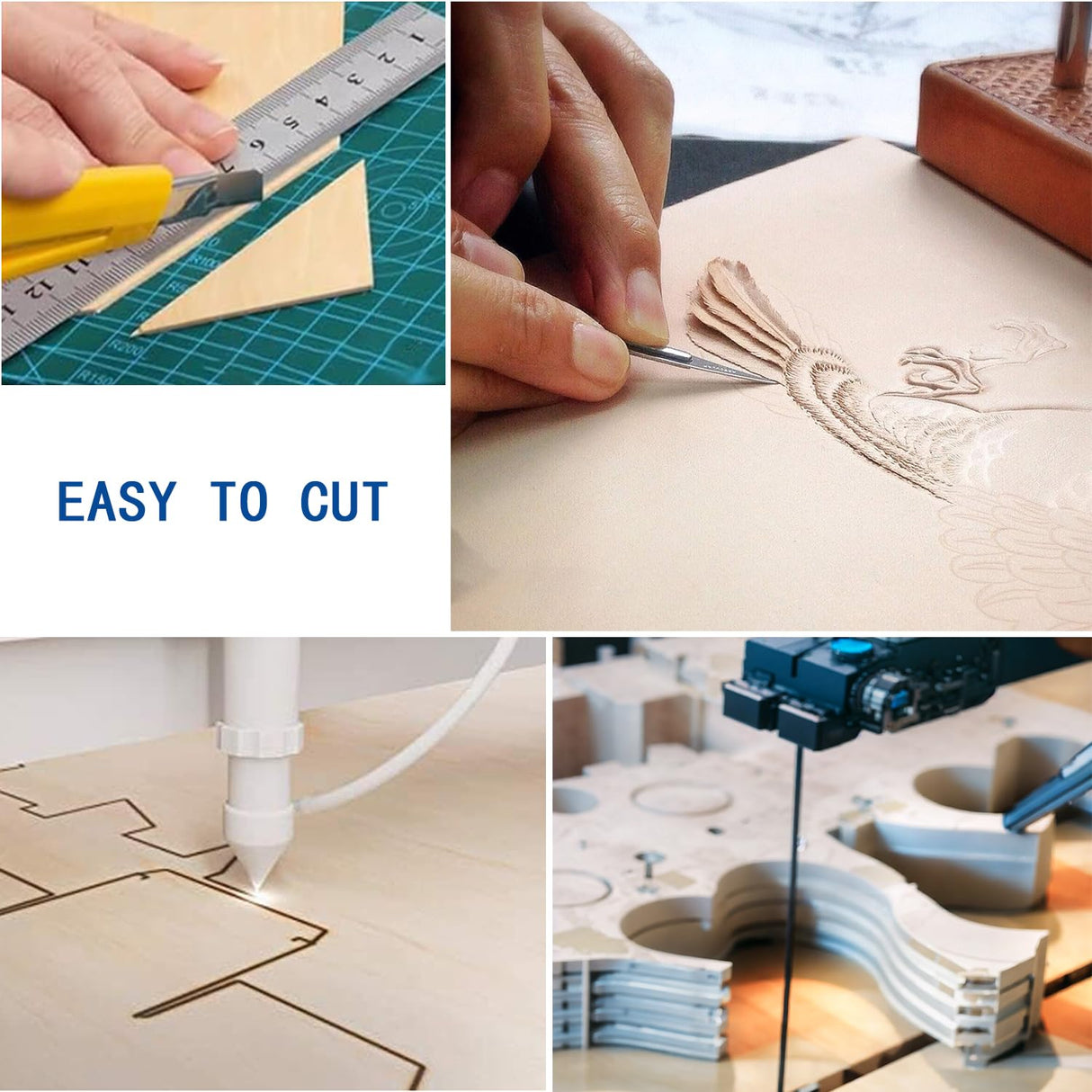 Unfinished Wood Pieces,15 Pack Basswood Sheets 1/16,Basswood Plywood Wood Sheets for Crafts,Perfect for Painting, Drawing, Laser, Wood Engraving, Cassny