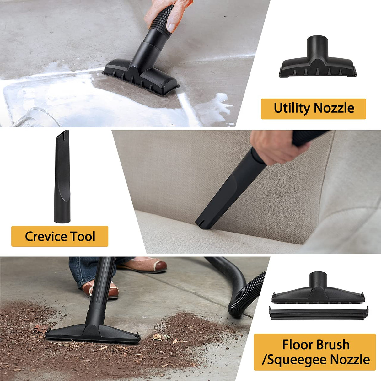 Vacmaster VDK611PF 0201 6-Gallon Wet/Dry Shop Vacuum with Filter Cleaning System Vacmaster