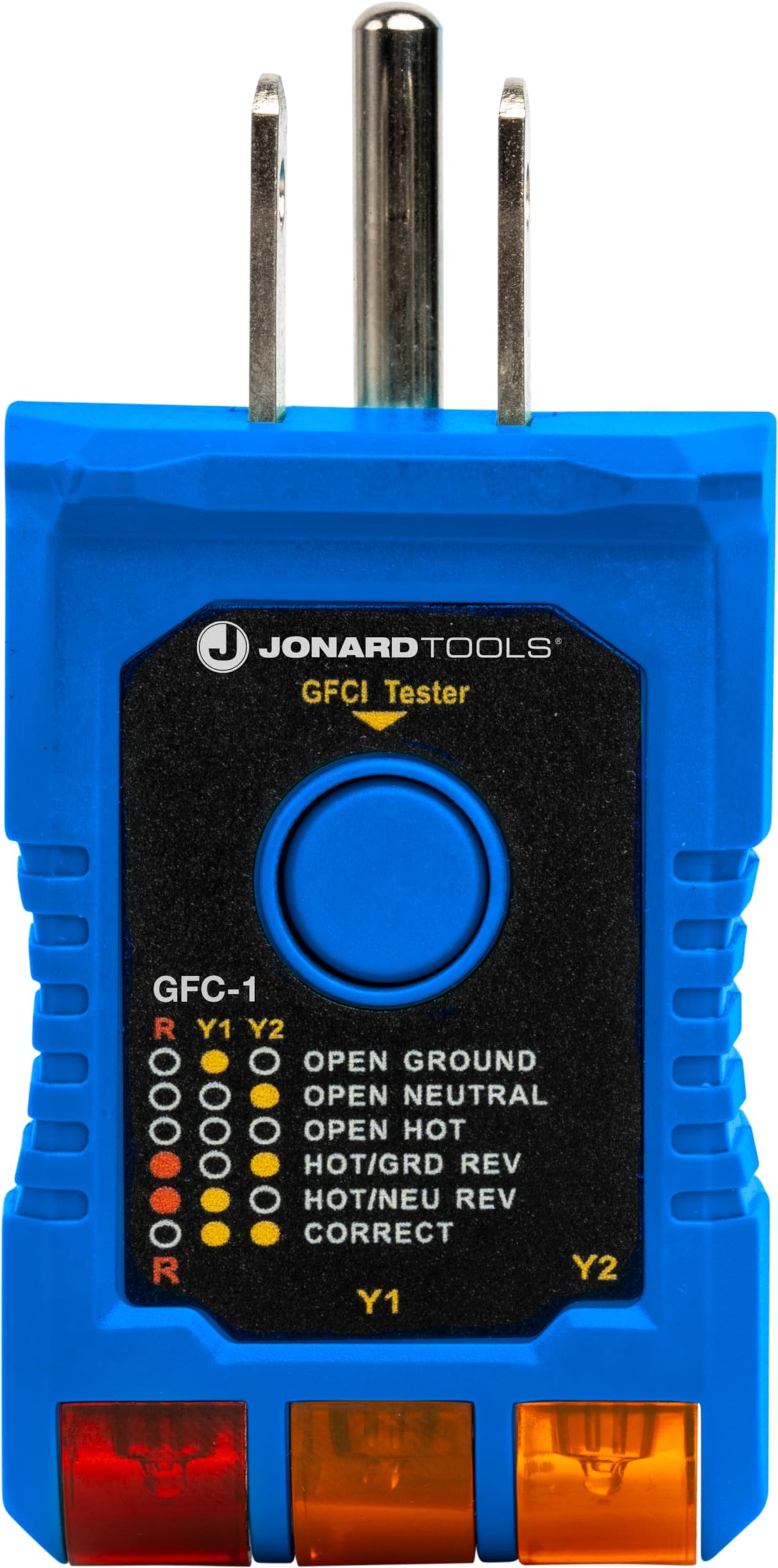 Jonard Tools GFC-1 GFCI Outlet Tester – Circuit Analyzer and Ground Fault Receptacle Tester for Standard North American AC Electrical Outlets, JONARD TOOLS