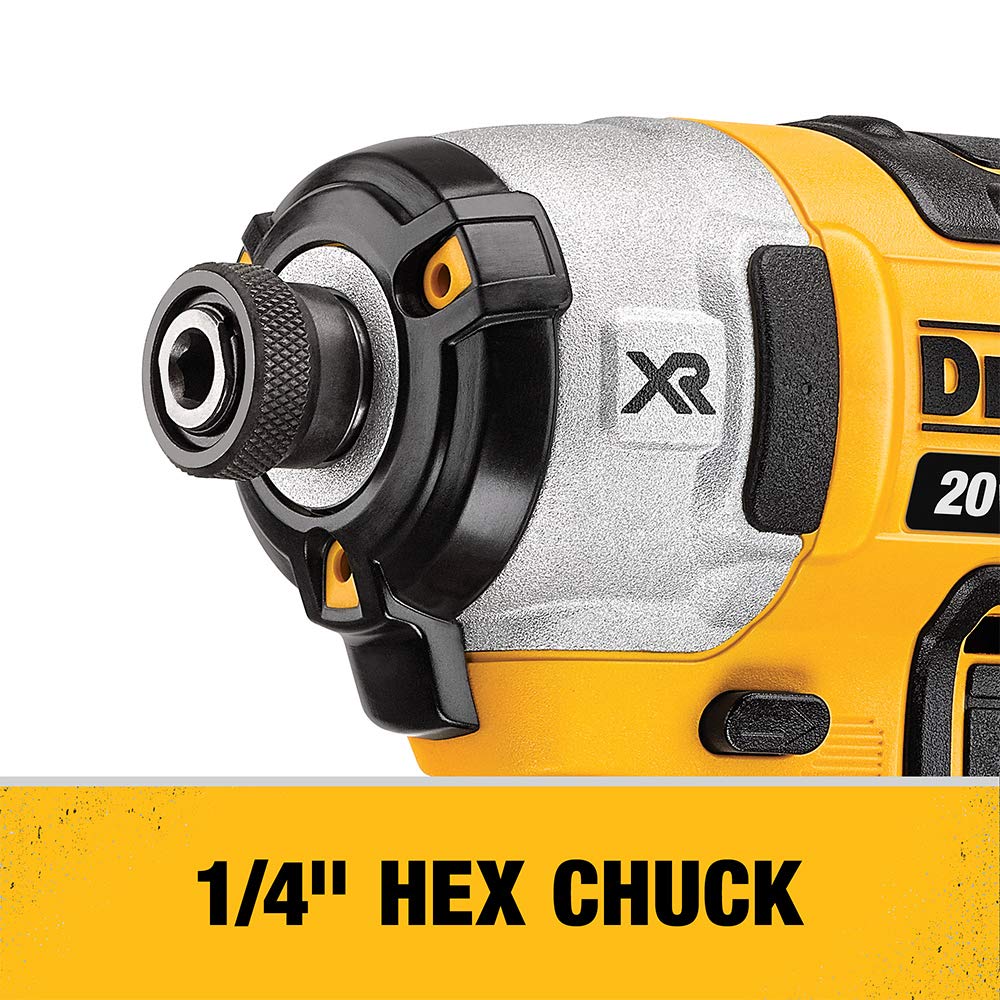 DEWALT 20V MAX* XR Cordless Drill Combo Kit, Hammer Drill & Impact Driver, Power Detect Technology (DCK299D1W1) DEWALT